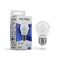 Лампа светодиодная Voltega E27 10W 4000K матовая 8456 - цена и фото
