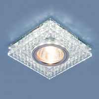 Встраиваемый светодиодный светильник Elektrostandart 8391 MR16 CL/SL прозрачный/серебро