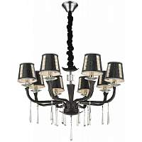 Подвесная люстра Wertmark WE392.08.023 Adelina E14 40 Вт черный, хром - цена и фото