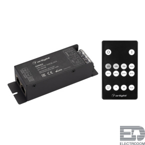 Диммер ARL-SYNC-DIM Black (12-24V, 1x25A, ПДУ 14кн, RF, RJ45) Arlight - цена и фото