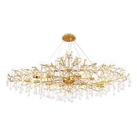Подвесная люстра Crystal Lux REINA V2 SP12 L1500 GOLD PEARL