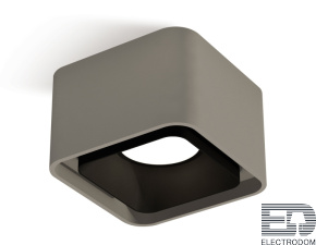 Комплект накладного светильника XS7834002 SGR/SBK серый песок/черный песок MR16 GU5.3 (C7834, N7702) - цена и фото