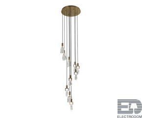 Kink Light 07670-10A,20 Подвес Гелла бронза d50 h250 Led 10*5W (4000K) - цена и фото