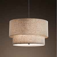 Люстра RH TWO-TIER ROUND Shade Linen ImperiumLoft - цена и фото