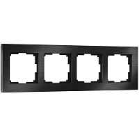 Werkel Рамка на 4 поста (черный, Aluminium) / W0041708 Werkel Рамка на 4 поста (черный, Aluminium) / W0041708
