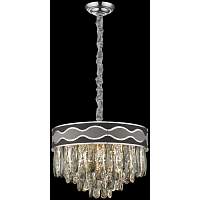 Хрустальная люстра Wertmark WE135.07.103 Calista E14 40 Вт хром, серый, черный, прозрачный - цена и фото