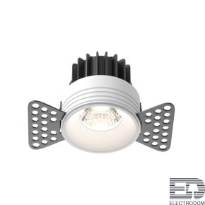 Встраиваемый светодиодный светильник Maytoni Round DL058-7W4K-TRS-W - цена и фото