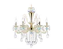 Подвесная люстра с хрусталем TR4923/6 GD/WH/BL Ambrella light - цена и фото