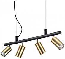 Подвесная люстра Ideal Lux Dynamite SP4 Ottone Satinato 244624 - цена и фото
