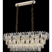 Хрустальная люстра Wertmark WE132.14.303 Cordelia E14 40 Вт золото, серый, черный, прозрачный - цена и фото