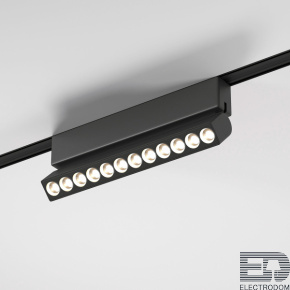 Elektrostandard Flat Magnetic Трековый светильник 12W 4000K Insight (чёрный) 85091/01 - цена и фото