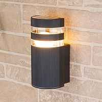 Уличный настенный светильник Elektrostandart 1444 TECHNO черный