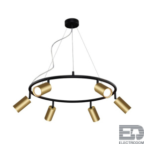Подвесная люстра Crystal Lux CLT 015C6 D600 BL-GO - цена и фото