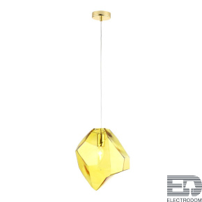 Подвесной светильник Crystal Lux NUESTRO SP1 GOLD/AMBER - цена и фото