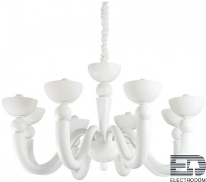 Подвесная люстра Ideal Lux Bon Bon SP8 Bianco 094007 - цена и фото