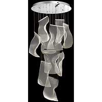 Подвесная светодиодная люстра Wertmark WE451.10.103 Hanna LED 100 Вт 3000K хром, прозрачный - цена и фото