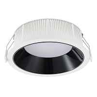 ST755.438.18 Встраиваемый светильник Черный LED 1*18W 3000K 1 620Lm Ra80 120° IP20 D160xH60 100-240V - цена и фото