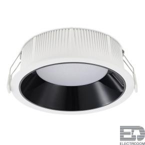 ST755.438.18 Встраиваемый светильник Черный LED 1*18W 3000K 1 620Lm Ra80 120° IP20 D160xH60 100-240V - цена и фото
