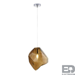 Подвесной светильник Crystal Lux NUESTRO SP1 CHROME/BROWN - цена и фото
