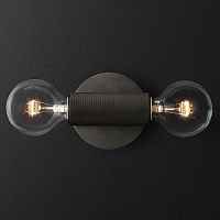 Бра RH Utilitaire Inline Sconce Black ImperiumLoft - цена и фото