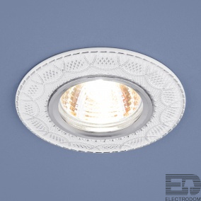 Встраиваемый светильник Elektrostandart 7010 MR16 WH/SL белый/серебро - цена и фото