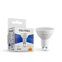 Лампа светодиодная Voltega GU10 7W 2800К матовая VG2-S2GU10warm7W 7056 - цена и фото