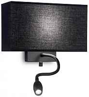Настенный светильник Ideal Lux Hotel AP2 All Black 215709