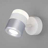 Настенный светодиодный светильник Eurosvet Oskar 20165/1 LED белый/серебро (a045465) - цена и фото