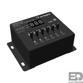 Контроллер SMART-DMX-CONSOLE-DIN (5-12V, 6CH, XLR3) Arlight - цена и фото