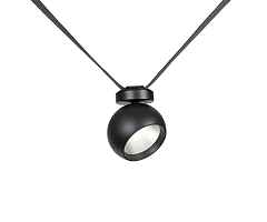 Kink Light 6427,19 Трековый однофазный светодиодный светильник Сатори черный d9,5 h18,8 Led 9W (4000K)