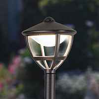 Уличный светодиодный светильник на столбе Elektrostandart GL LED 3001F черный - цена и фото