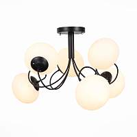 SL717.402.06 Люстра потолочная Черный/Белый E27 6*40W - цена и фото