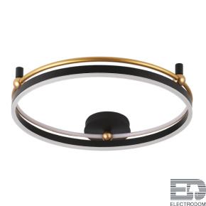 Потолочный светодиодный светильник Crystal Lux Fernando PL72W Led Black/Gold - цена и фото