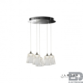 Подвесной светильник iLedex Flora WD8007-5 Хром - цена и фото
