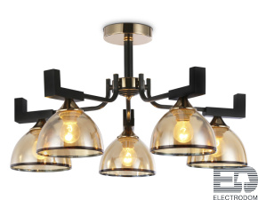 Потолочная люстра TR9099/5 BK/GD/TI Ambrella light - цена и фото