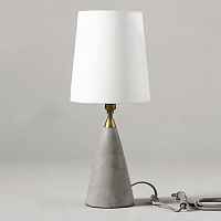 Настольная лампа Concrete Stone Table Lamp Cone Loft Concept 43.274