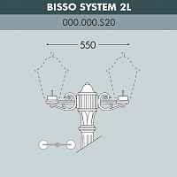 Консоль для паркового фонаря FUMAGALLI BISSO SYS 2L 000.000.S20.A0 - цена и фото