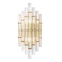 Настенный светильник Crystal Lux Saragosa AP2 Brass/Transparente - цена и фото