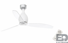 Люстра вентилятор Faro Barcelona Mini Eterfan Matt White 1L 32025L1FAR - цена и фото