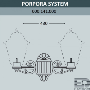 Консоль для паркового фонаря FUMAGALLI PORPORA SYS 000.141.000.A0 - цена и фото