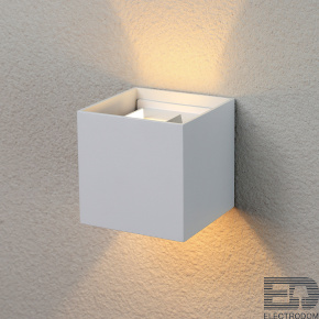 Уличный настенный светодиодный светильник Elektrostandart 1548 TECHNO LED белый - цена и фото
