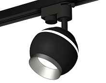 Комплект трекового однофазного светильника с подсветкой XT1102004 SBK/MCH черный песок/хром матовый GU5.3 LED 3W 4200K (A2521, C1102, N7033) - цена и фото