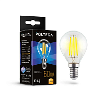 Лампа светодиодная Voltega E14 6W 2700K прозрачная 7212 - цена и фото