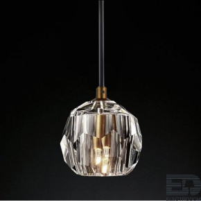 Подвесной светильник RH Boule De Cristal Single Rod Pendant Brass ImperiumLoft - цена и фото