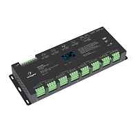 Декодер SMART-DMX-SUF (12-24V, 24x5A, XLR3, RJ45) Arlight - цена и фото Декодер SMART-DMX-SUF (12-24V, 24x5A, XLR3, RJ45) Arlight - цена и фото