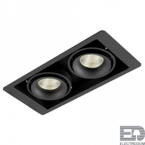 Встраиваемый светильник Donolux DL18615 DL18615/02WW-SQ Shiny black/Black - цена и фото