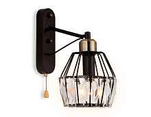 Настенный светильник с выключателем TR5879 DCF/SB темный кофе/бронза E14 max 40W 280*150*230 - цена и фото