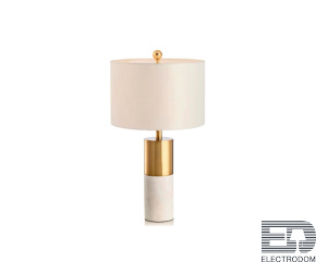 Kink Light 07700-1T,01-20(01) Настольная лампа Тайла белый/бронза d30 h52 E27 1*40W - цена и фото