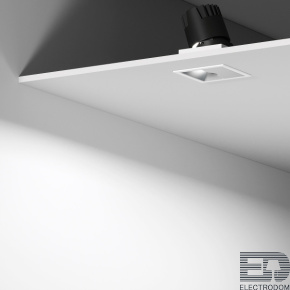Потолочный светодиодный светильник Inline 10W 4000K белый/хром Elektrostandard 25091/LED - цена и фото