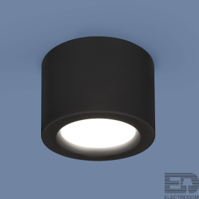 Потолочный светодиодный светильник Elektrostandart DLR026 6W 4200K черный матовый - цена и фото